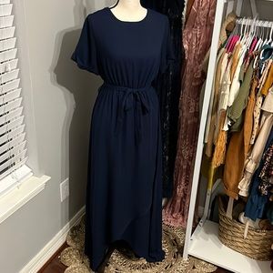 Navy maxi dress